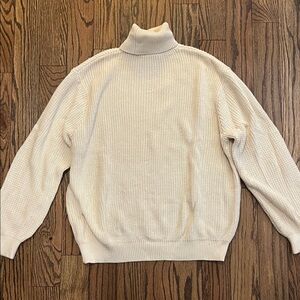 Brandy Melville Cream Turtleneck Sweater